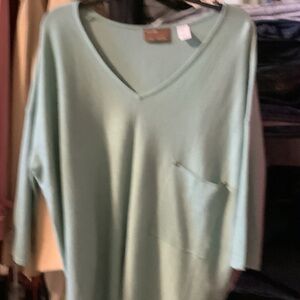Kerisma Green oversized v neck‎ Sweater